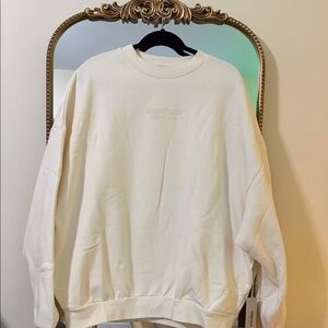 Fear of God Essentials Crew + Sweatpant 'Cloud Dancer' | Men’s XL